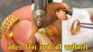 Unbelievable Gold Ring Hand Crafting | Pure Gold Jewelry Making by Hand
