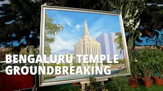 Full Bengaluru India Temple Groundbreaking