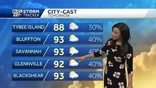 Hot and humid Saturday