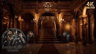 Resident Evil Ambience - Spencer Mansion 4K [Moonlight Sonata in the Rain]