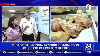 Midagri estima que baja en precio de pollo podría mantenerse hasta dos semanas