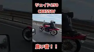 ジェイド250、CBX550fいい音！4-2-1 #ジェイド250 #automobile #マフラーサウンド #cbx400f #カスタム #旧車 #ツーリング #加速