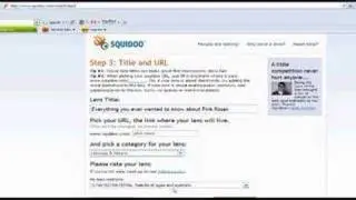 How to create a work from home Squidoo lens.