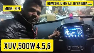 xuv500 w4,5,6 car android music system fitting konnect audio home delivery all over India 🇮🇳