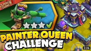 new way to swag PAINTER QUEEN CHALLENGE (Clash of Clans) #coc #gameplay