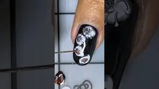 Easy nail art using needle #youtubeshorts #nailart #nails