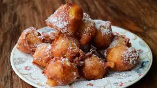 BUÑUELOS DE MANZANA. Receta fácil y rica