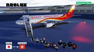 Hong Kong Airlines' A320 Flight Experience | Sendai [SDJ] - Hong Kong [HKG] | Roblox