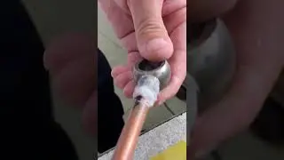 Copper to stainless steel induction brazing