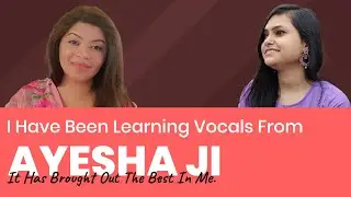 𝗙𝗮𝘁𝗶𝗺𝗮 𝗤𝗮𝗺𝗮𝗿 learning Indian Classical Vocals on ipassio from Ayesha Mukherjee