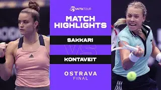 Maria Sakkari vs. Anett Kontaveit | 2021 Ostrava Final | WTA Match Highlights