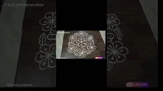 Simple and Easy 11 to6 interlaced dots bird rangoli #rangolidesign#shorts