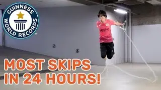 Hijiki Ikuyama: Most skips in 24 hours! - Guinness World Records
