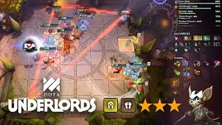 KNIGHT'S MEGA LUCKY ROLL, No 3* Chaos Knight No Problem | Dota Underlords Standard Match