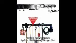 Ultrawall Garage Storage System,12PCS Garage Hanger Tool Organizer with Hooks, Hanger