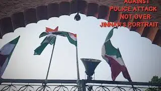 Amu is protesting against  RSS not for Jinnah's portrait