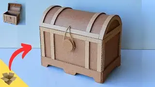 Fiz esse BA&Uacute; Usando PAPEL&Atilde;O | Ba&uacute; de Papel&atilde;o