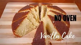 How to bake a cake with no oven | Vanilla cake recipe without oven