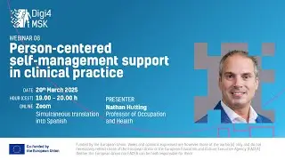 Digi4MSK Webinar 06 - Person-centered self-management support in clinical practice