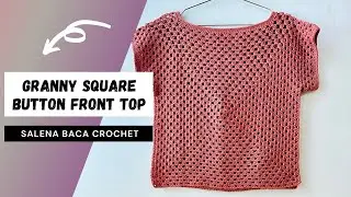 Granny Square Side Split Top