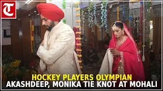 A day after engagement, Hockey players Akashdeep Singh and Monika Malik get married in Mohali
