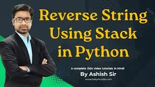 10 Reverse string using stack in python | #dsapython #dsa #python