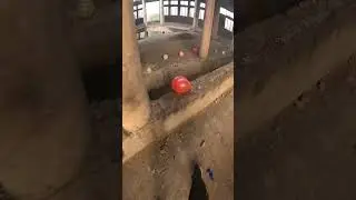 Ghost mask.                     #parkour #spiderman #ghost #balloon #pov #trending #shorts