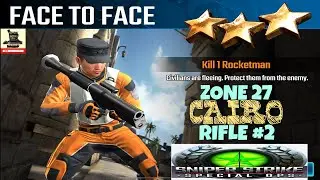 Campaign Zone 27 Cairo Face to Face Rifle mission #2 Sniper strike : special ops
