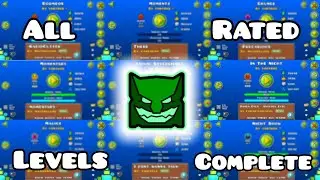 All Rated Vortrox Levels Complete! [All Coins] | Geometry Dash