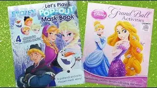 Disney Frozen Pop out mask book and Princess and Activity book 'Grand ball activities'