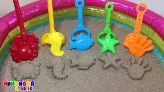Figuras con arena 🦀🐟  Juegos did&aacute;cticos para ni&ntilde;os ✨ Mimonona Stories