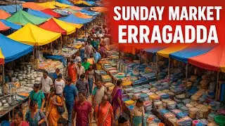 Hyderabad Erragadda Market || Sunday Market 🛍️ #streetmarkets