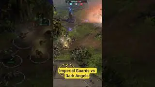 Imperial Guarda vs Dark Angels #warhammer40k #gaming #rts #dawnofwar #imperialguard #darkangels