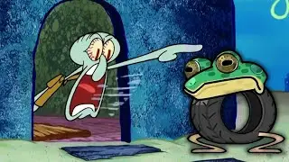 Squidward kicks out Boneca Ambala Italian Brainrot Animals of his house