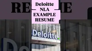 DELOITTE NLA RESUME FORMAT #shorts #shortsfeed #deloitte #career #engineering #btech #jobs