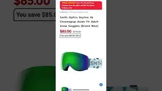 Motorhelmets Store Sale Smith Optics Skyline XL Chromapop Asian Fit Adult Snow Goggles #shortsvideo