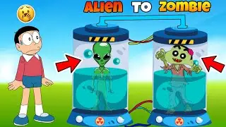 Nobita Experiment Zombie Shinchan & Alien Shinchan 😱😱 | Shinchan And Nobita Game | Funny Game