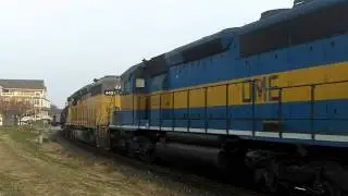 Six Engine EMD Lashup On The IC&E, Davenport, IA