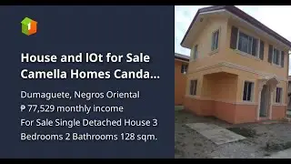 House and lOt for Sale Camella Homes Candau ay