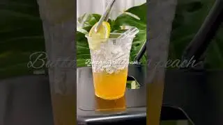 🦋🍑 BUTTERFLY PEACH SODA - Magical Color-Changing Drink! ✨🌼 #mocktail