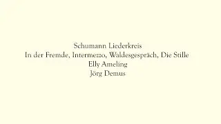 Elly Ameling - Jörg Demus; Liederkreis op. 39 - Schumann (part 1)