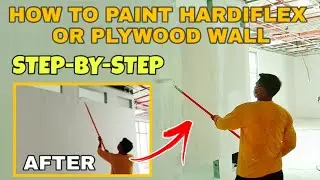 7 STEPS TO PAINT HARDIFLEX (Ficem Board) or Plywood Wall | Skimcoat vs Patching Compound