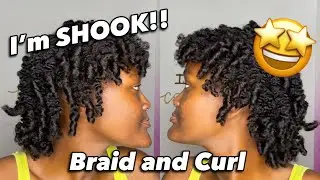 THIS DEFINITION HAS ME SHOOK!! | BRAID AND CURL ON TYPE 4 NATURAL HAIR