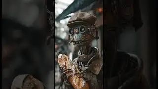 French Disconnection 🥖 #inspiration #paris #ia #robot #steampunk
