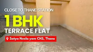 Top Floor 1 BHK + Terrace Flat for Sale Near Thane Station | 562 Sq Ft Carpet | OC Soon