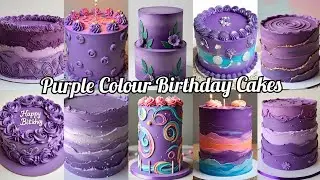 Purple Colour Birthday Cake Designs Ideas/Trending Birthday Cake Images/Girls Birthday Cake Ideas
