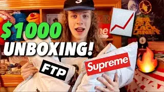 Unboxing $1000+ of Supreme & FTP! (Supreme TNF, FTP Bear)
