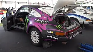 Porsche 911 SC “Safari Rally Car” ex. Ken Block - Drifts & Donuts @ Goodwood Festival of Speed!