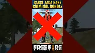 Free Fire Ka Sabse Zada Rare Criminal Bundle Konsa Hai?  🤯🤔l #shorts #short l Garena Free Fire Max 🔥