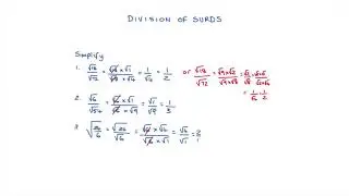 Division of Surds